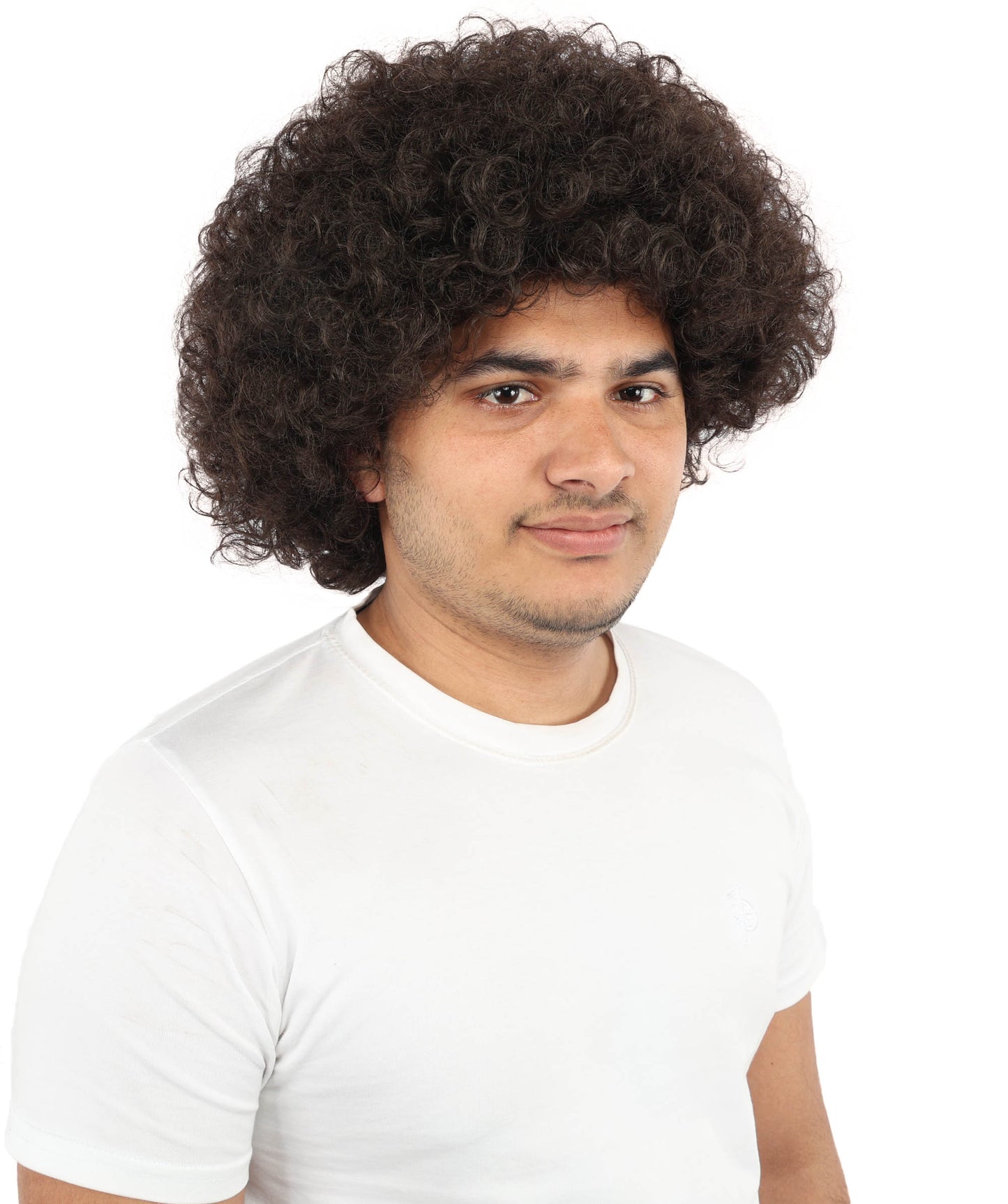HPO Men's Multi-Color Options Curly Clown Wig | Flame-Retardant Synthetic Fiber and Standard Cap | Ideal for Parties, Cosplay, and Themed Events