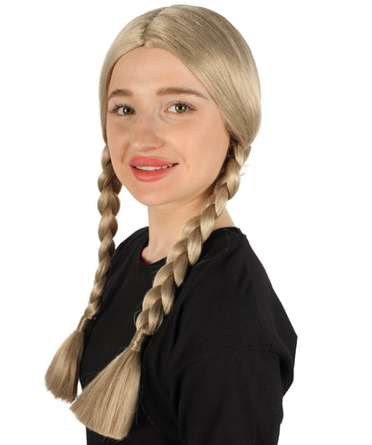 HPO Women's  Braided Gothic Wig | Multiple Color Collections TV Movie Wigs | Premium Breathable Capless Cap