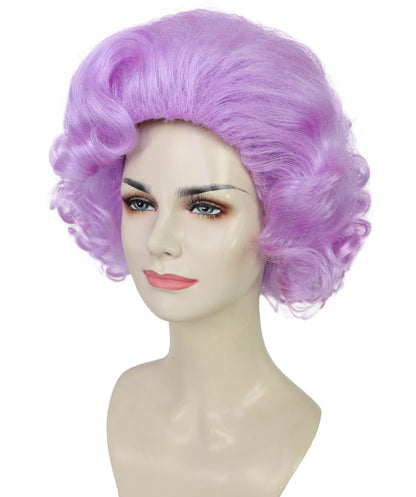 Women's Dame Edna Everage Wigs | Drag Queen-Inspired Colorful Synthetic Hair for Parties, Stage Events | Breathable Capless Design