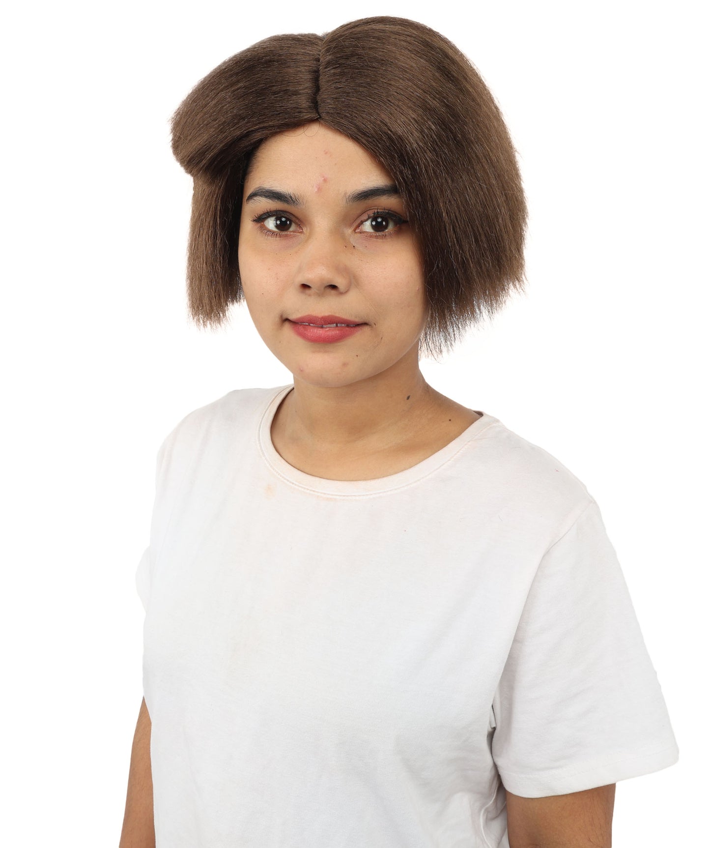 HPO Women’s Neon Yellow Bob Wig with Bangs—Bright Straight Cut Wig | Celebrity Inspired Hairpiece for Party, Halloween and Cosplay