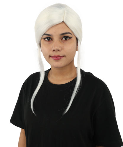 HPO Women’s Margo Gru-Inspired Long-Length Brown Wig | 17 Inch Hairpiece Halloween, Cosplay, and Themed Parties | Natural-Looking Synthetic hair with Capless Cap