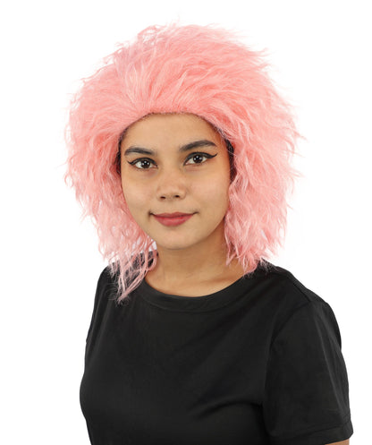 HPO Adult & Teen Women’s 15-Inch Curly Wig | Multiple Color Options | Wavy Voluminous Style | Idal for Costume, Cosplay, and Themed Events