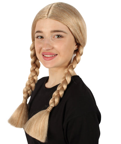 HPO Women's  Braided Gothic Wig | Multiple Color Collections TV Movie Wigs | Premium Breathable Capless Cap