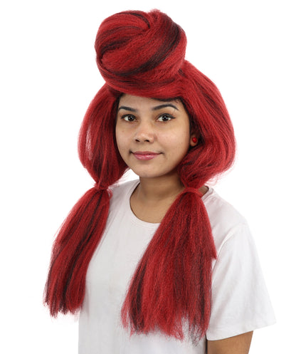 HPO Women’s High Volume Extra Long Yarn Twisted Bun Wig – Multiple Color Options | Bubble Ponytails Hairpiece with Capless Cap | Statement Headpiece for Halloween, Cosplay, Theater and Drag Looks