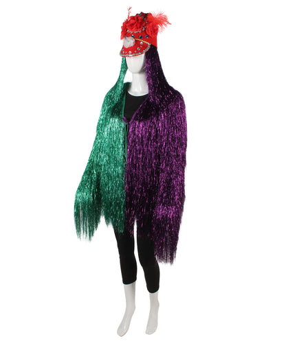 Green/Purple Tinsel Costume