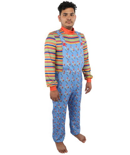 HPO Men's Junior Police Officer Costume Set | Blue Ronior and NW Fabric Construction with Matching Cap | Ideal for Halloween, Theater, Drag, and Themed Performance Events