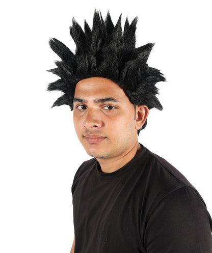 HPO Men’s Anime Young Ninja Nine Tail Yellow Blonde Spiky Wig