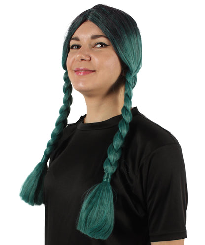 HPO Women's  Braided Gothic Wig | Multiple Color Collections TV Movie Wigs | Premium Breathable Capless Cap