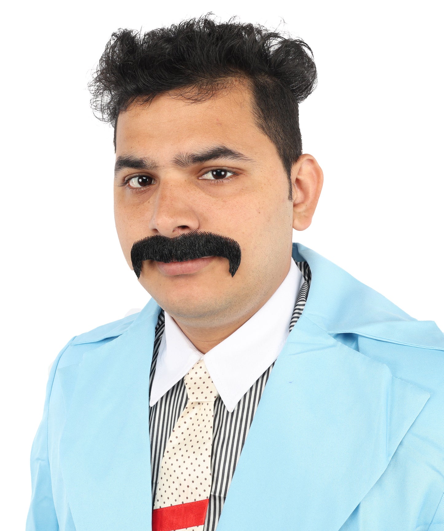 Men's 70's Horseshoe Synthetic Facial Hair Mustache | HPO