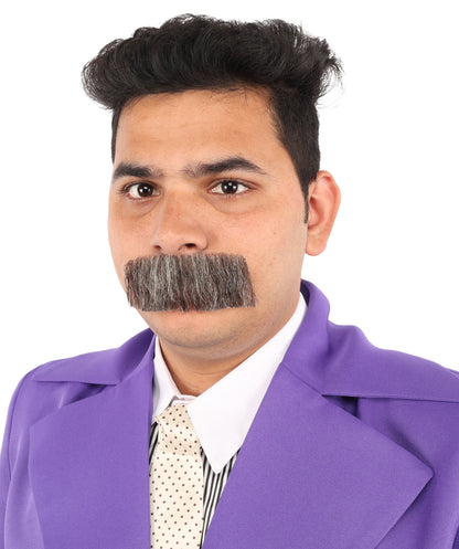 Men's Human Hair Moustache | Facial Hair Multiple Colours Option | HPO
