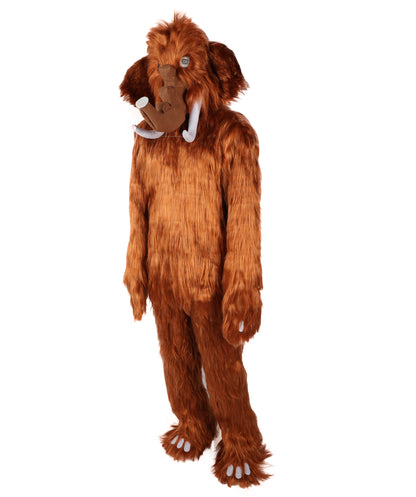 HPO Unisex Elephant Fur Costume – Plush and Cozy Animal Outfit – Perfect for Halloween and Cosplay Parties, Stage Performances – Soft Durable and Realistic Elephant Design!