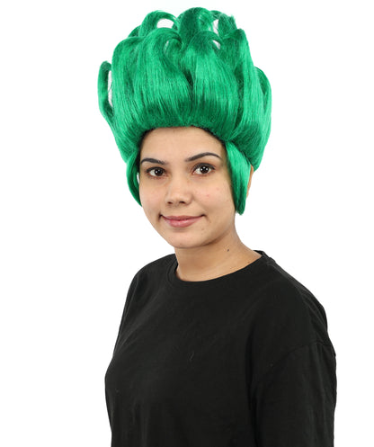 HPO Multiple color Sea Witch Wig – Curly Tentacle-Inspired Fancy Dress Wig for Women – Ocean Sorceress Cosplay Hair