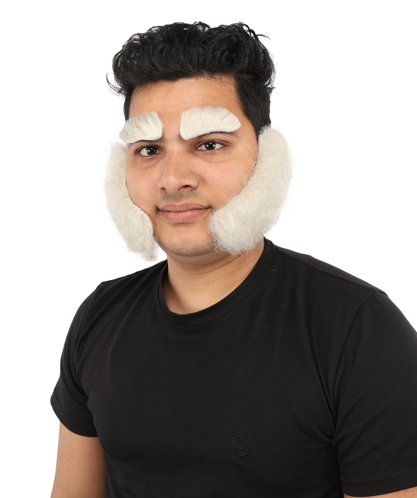 HPO Men’s Sideburns and Eyebrows Set | Animated Character-Inspired Facial Hair | Ideal for Halloween and Cosplay