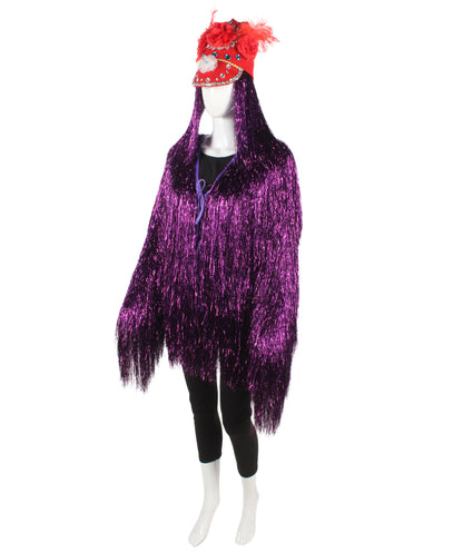 Purple DJ Tinsel Costume