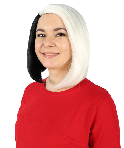 Introverted Bob | Women's Rose Multiple Color Straight Shoulder Length Trendy Introverted Bob Wig