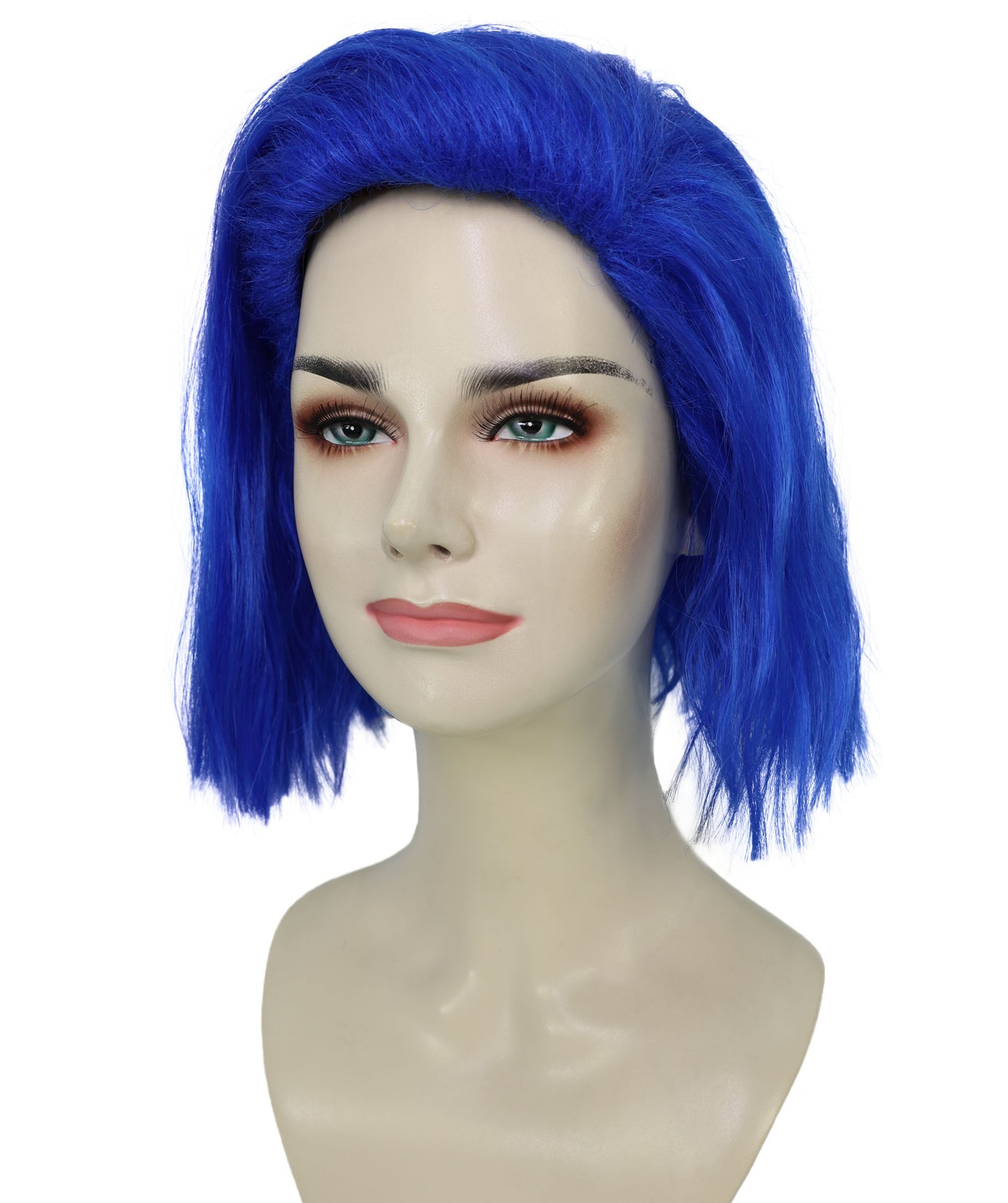 Adult Women's 10" Inch Short Length Halloween Cosplay Ombre Pop Star Fireworks Costume Wig, Synthetic Soft Fiber Hair | Multicolor Options | HPO