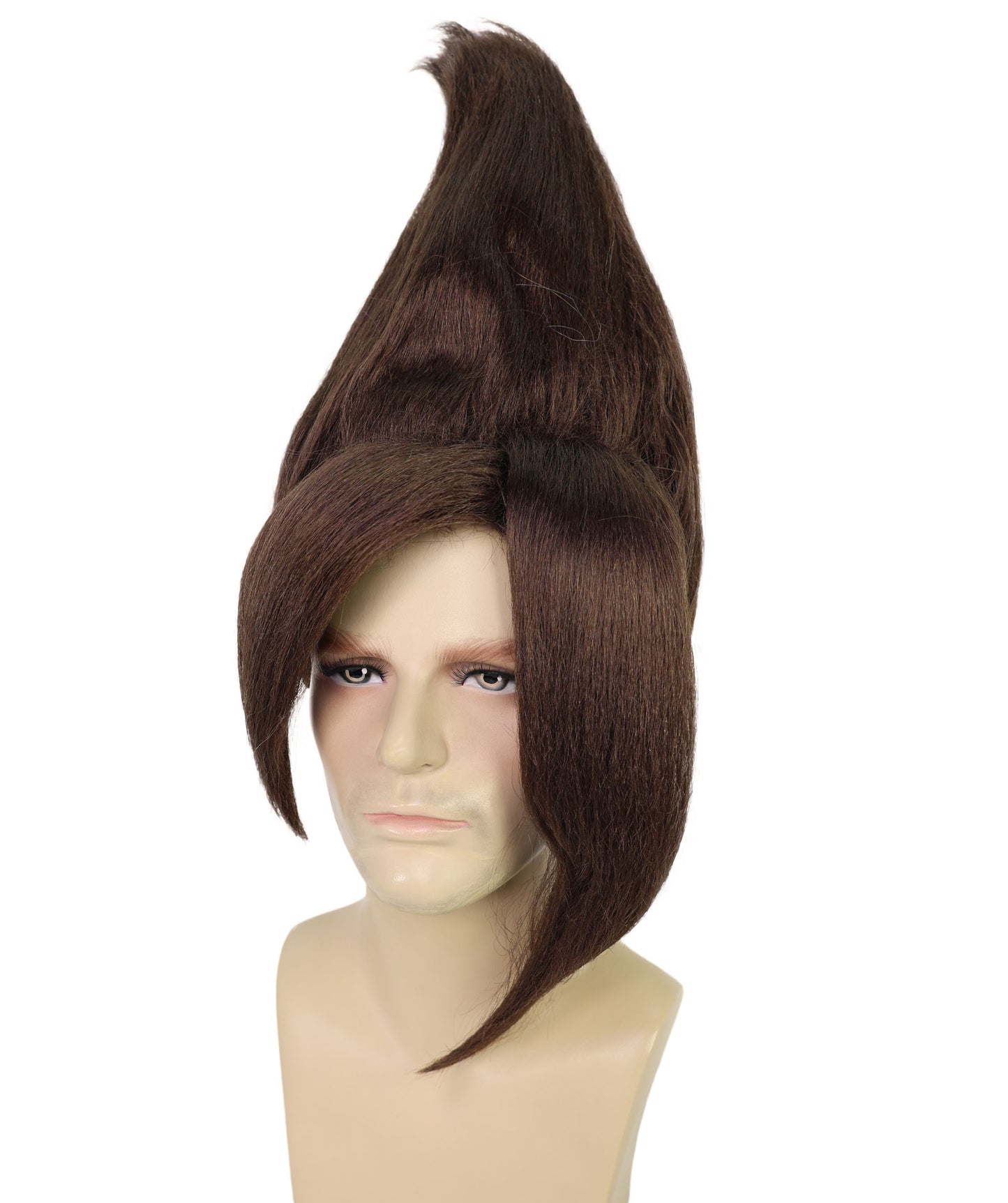 HPO Adult Men's Tv Musical Movie Troll Spiked Wig | Multicolor Options | Flame-retardant Synthetic Fiber