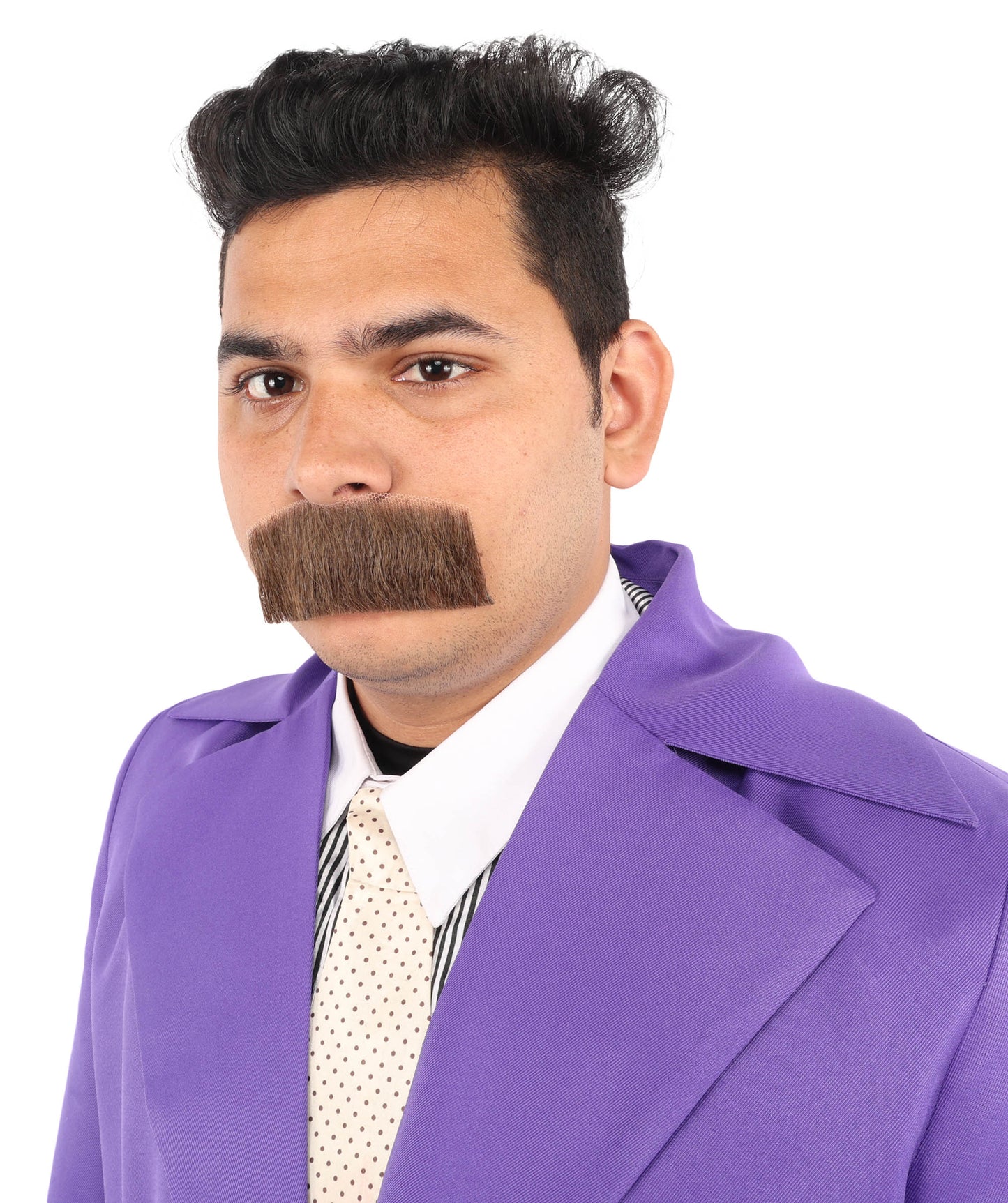 Men's Human Hair Moustache | Facial Hair Multiple Colours Option | HPO