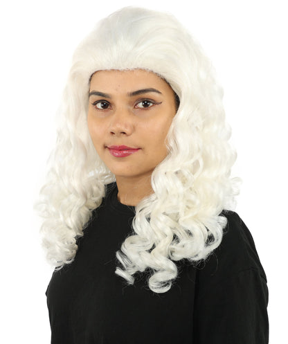 HPO Adult Women’s 16-Inch Medium Wig with Soft Curls | Multiple Color Options | Ideal for Cosplay, and Themed Events | Elegant, Versatile Hairpiece for Various Looks