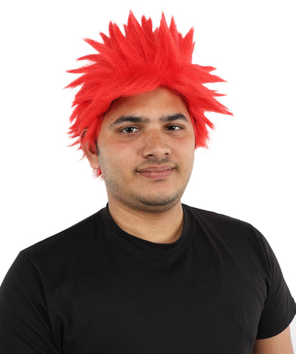 HPO Adult Men's Japanese Superhero Manga Spiky Wig |  Multi Color Options