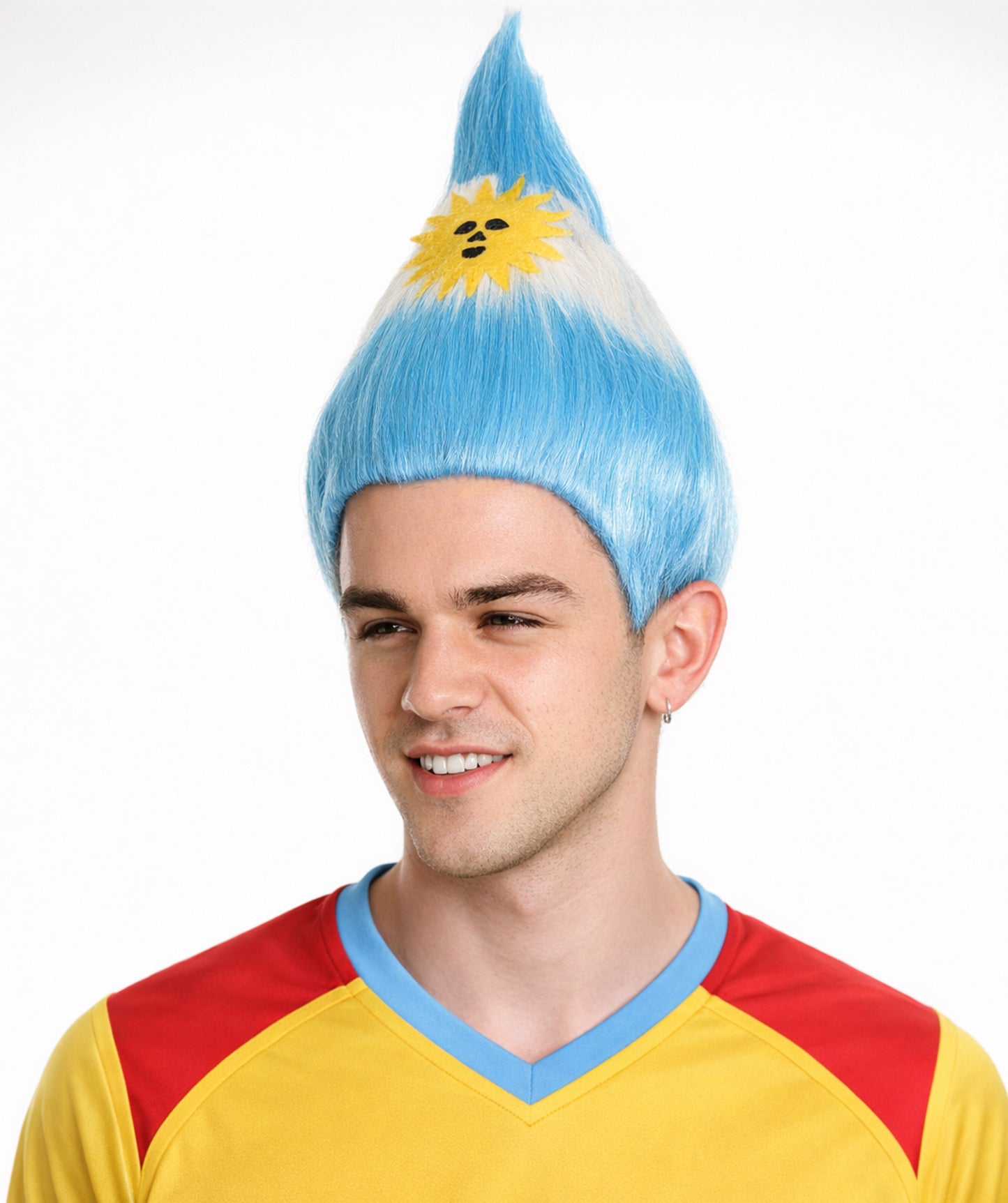 Unisex Argentina Flag Troll Wig.