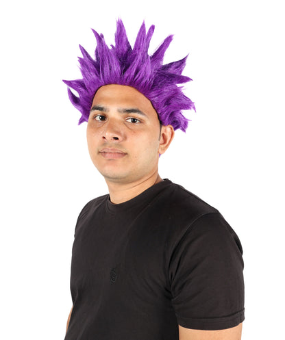 HPO Men’s Anime Young Ninja Nine Tail Yellow Blonde Spiky Wig