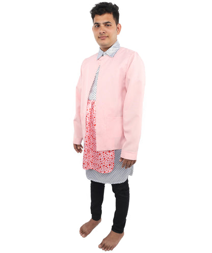 HPO Comedy Retro House Costume – Multicolor Cardigan Jacket with Patterned Styling | Fancy Outfit for Halloween & Cosplay Events