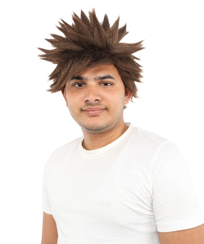 HPO Adult Men's Japanese Superhero Manga Spiky Wig |  Multi Color Options