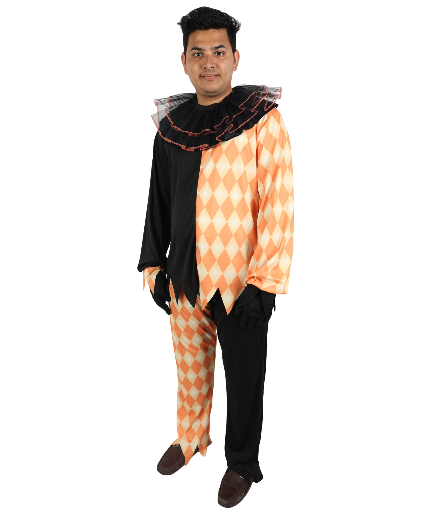 HPO Men's Vampire Count Costume | Flame-Retardant Synthetic Fiber With Capless Cap | Ideal For Theater, Halloween And Cosplay