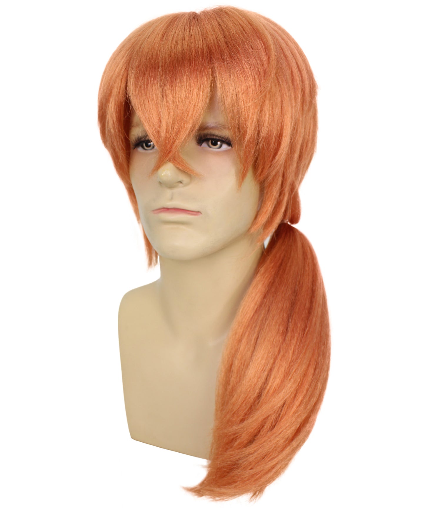 HPO Adult Men'S Bungo Stray Dogs Chuya Nakahara Cosplay Wig | Anime-Inspired Short Wavy Brown Wigs, Adjustable Fit | Perfect for Halloween Comic-Con or Cosplay Events