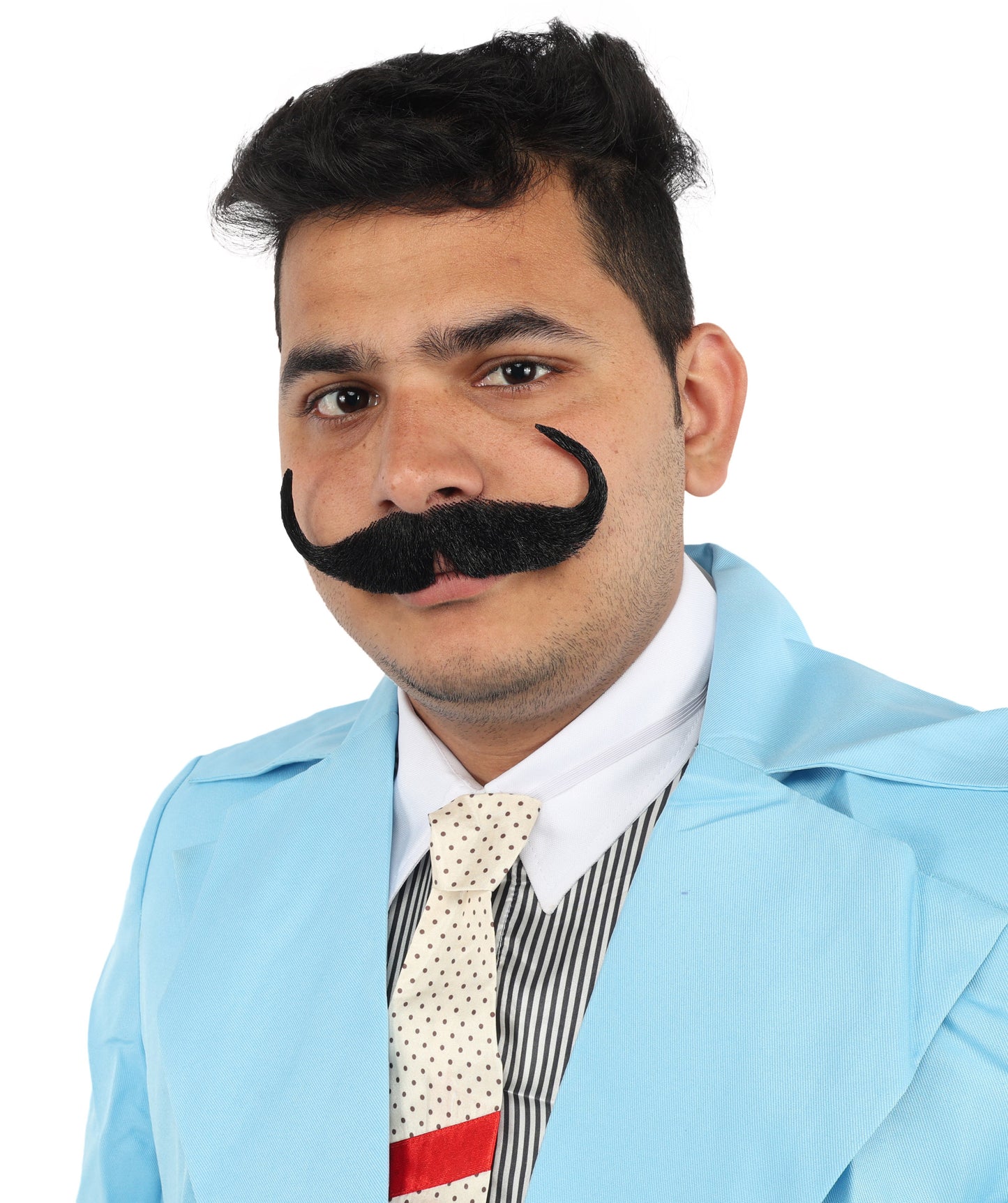 Men's Watson Synthetic Hair Moustache | Facial Hair Multiple Colour Options | HPO