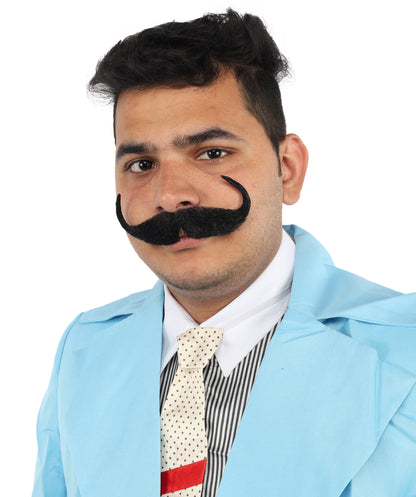 Men's Watson Synthetic Hair Moustache | Facial Hair Multiple Colour Options | HPO