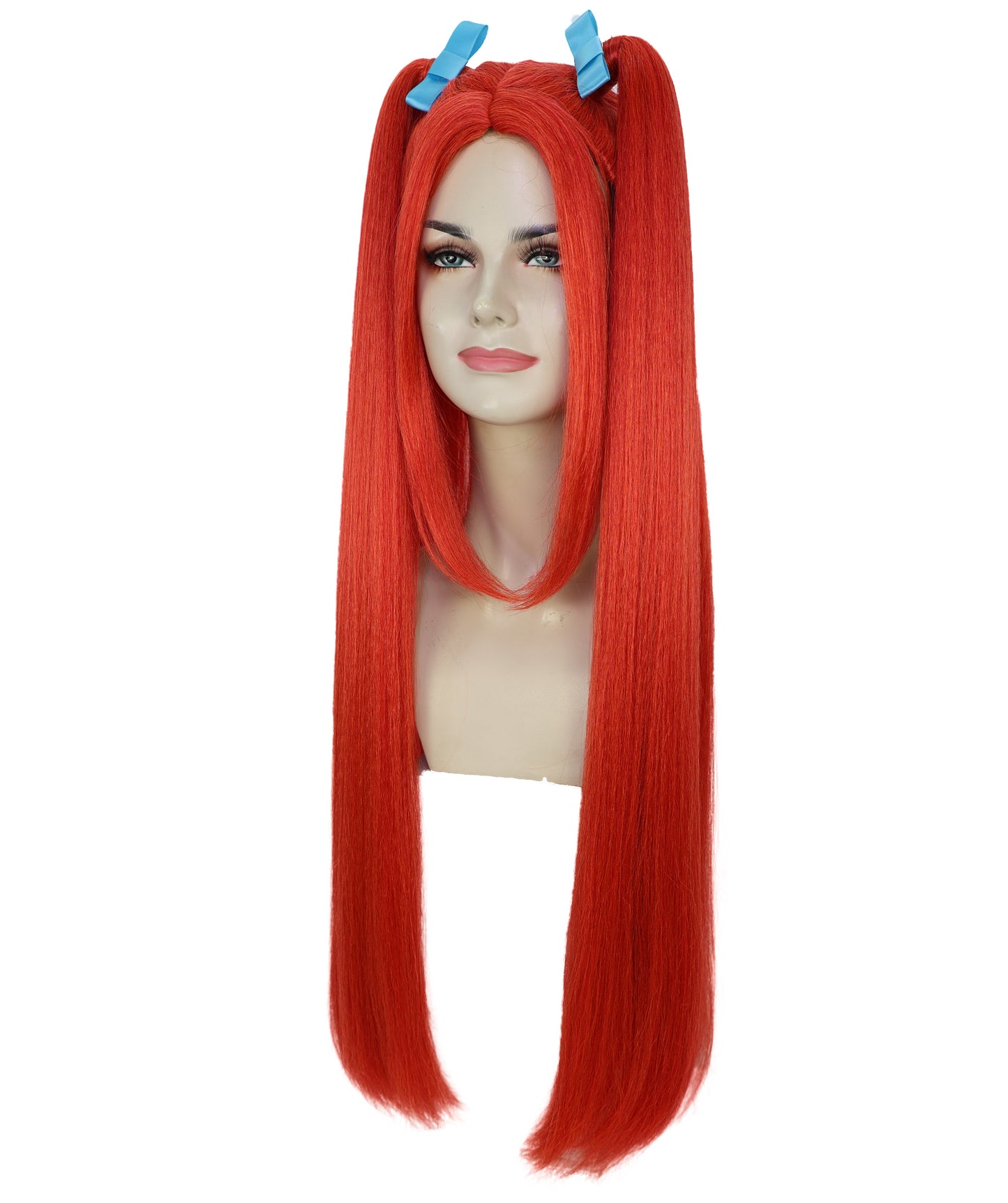 HPO Adult/Teen Women's K-pop Demon Hunters Wig Long Straight Multiple color Wig | Halloween Wig | Futuristic Pop Star Warrior Look