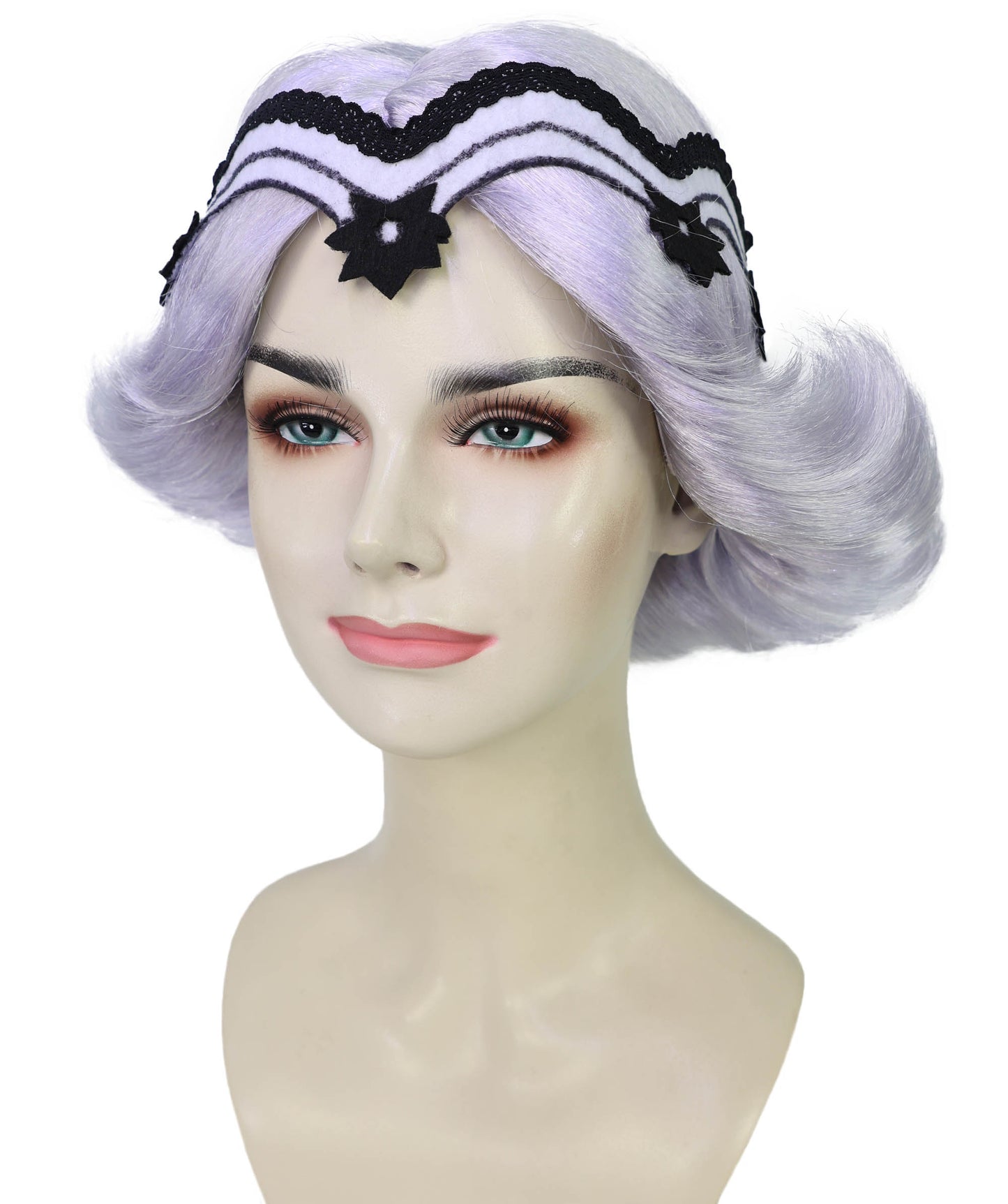 HPO Women's 1920s Flapper Wig with Feather Headband | Short Bob Costume Hair for Gatsby, Speakeasy & Roaring Twenties Parties
