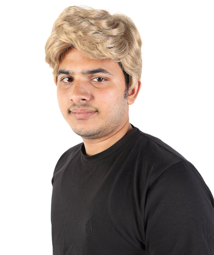 HPO Adult men's Elite Style Task Force Leader Wig | Sandy Ash Blonde Tactical Cosplay Wig with Adjustable Cap for Costume, Halloween & Conventions