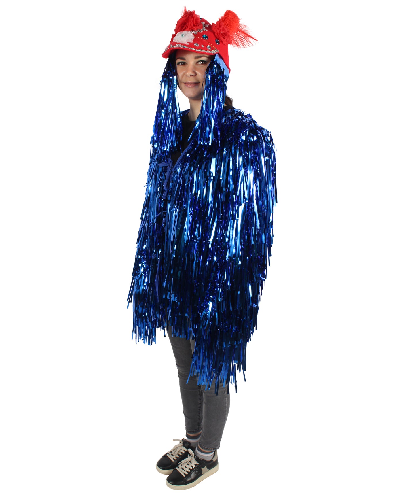 Adult Unisex DJ Tinsel Costume| Multiple Color Options