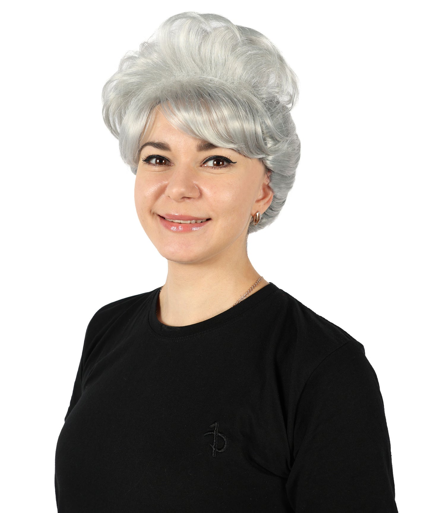 HPO Women's Bun Style 50s Housewife Multiple Wig | Halloween and Cosplay Wig | Flame-retardant Synthetic Fiber