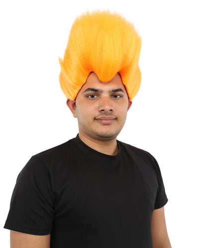 Hades God of Death |Multiple Color Fake Flame Spikes | Premium Halloween Wig
