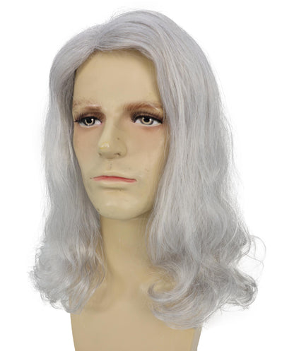 Men's Brown Barebone Medium Wavy Wig | Multicolor Options | Best for Halloween | Flame-retardant Synthetic Fiber