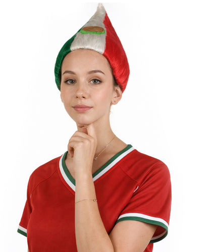 Mexico Flag Sport Troll Wig | Premium Breathable Capless Cap