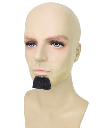 HPO Adult Men CHAPLIN Tash – Black Chaplin Mustache for Fun, Self-Adhesive Lightweight Synthetic Fiber Reusable