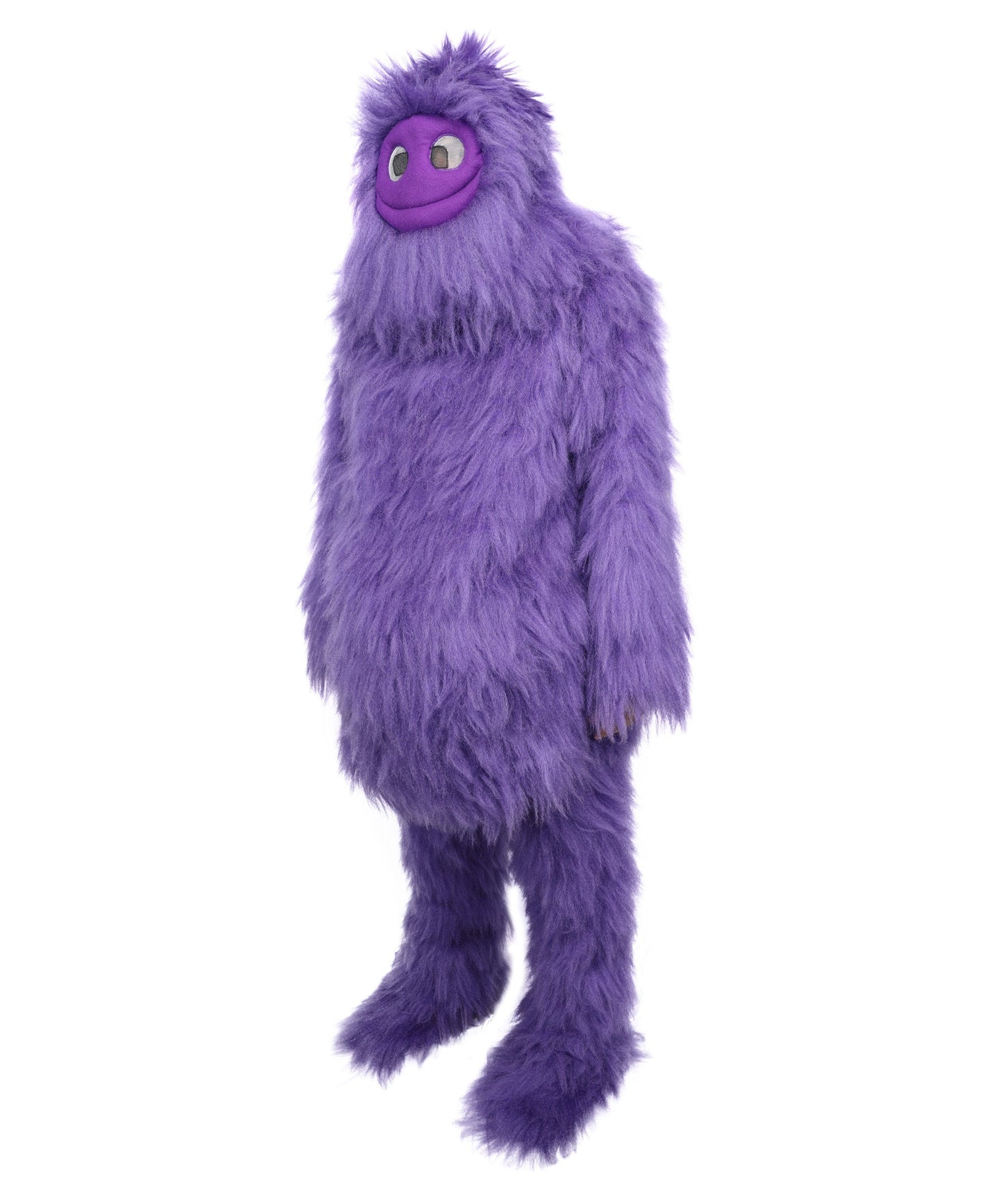 Adult Full Purple Monster Fur Bundle Costume & Mask Set | Body Suit with Head Mask | Ideal for Halloween, Cosplay and Parties