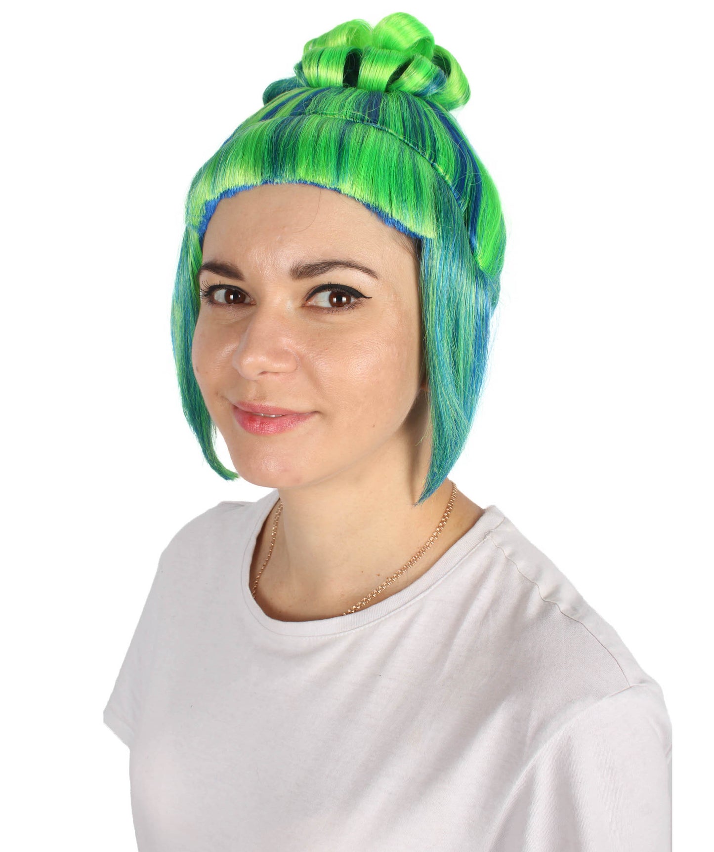 HPO  Women's Halloween Animated Lucy Updo Wig | Multiple Color Options