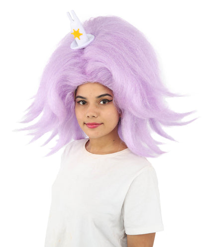 HPO Adult Women's Long Red Bob Wig | Straight Shoulder-Length Black Hair with Blunt Bangs, Included Accessory Set & Breathable Cap | Halloween, Anime Roleplay, Costume Party & Daily Wear
