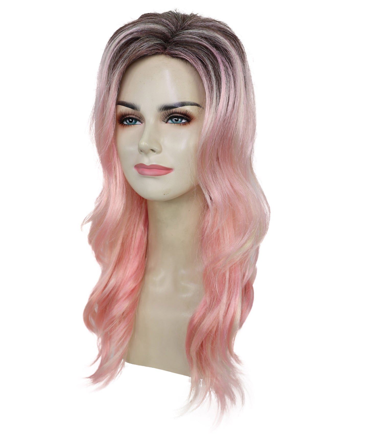 HPO  Women's Classic 90's Popstar Multiple Wig – Layered, Flirty Hairpiece with Pigtails, Perfect for Channeling a Retro Pop Icon Look, Premium Breathable Capless Cap