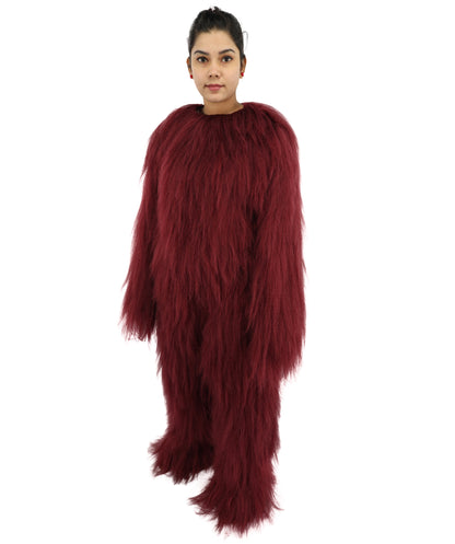 HPO Teen Extreme Hairy Person Costume Bundle & Mask Set - Full-Body Hair Suit Extra-Long Costume Wig for Halloween, Cosplay & Parties - Multiple Color Options