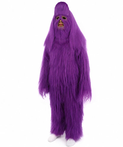 HPO Teen Extreme Hairy Person Costume Bundle & Mask Set - Full-Body Hair Suit Extra-Long Costume Wig for Halloween, Cosplay & Parties - Multiple Color Options