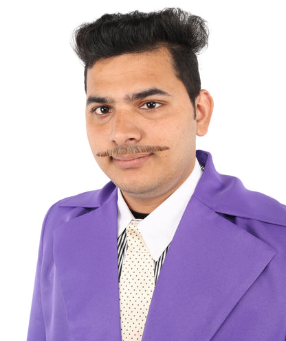 HPO  Men's Fake Synthetic Hair Mustache | Multicolor Color Options