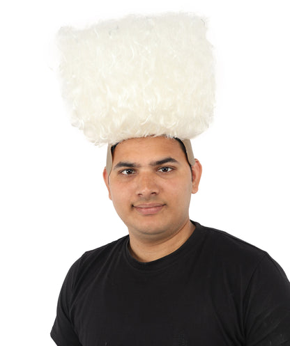 HPO Men’s Tall Afro Wig | Multicolor Options | Animated Scientist Style Hair | Funny Hairpiece with Bouncy Curls and Capless Cap | Retro Nerd Look for Parties, Shows & Halloween