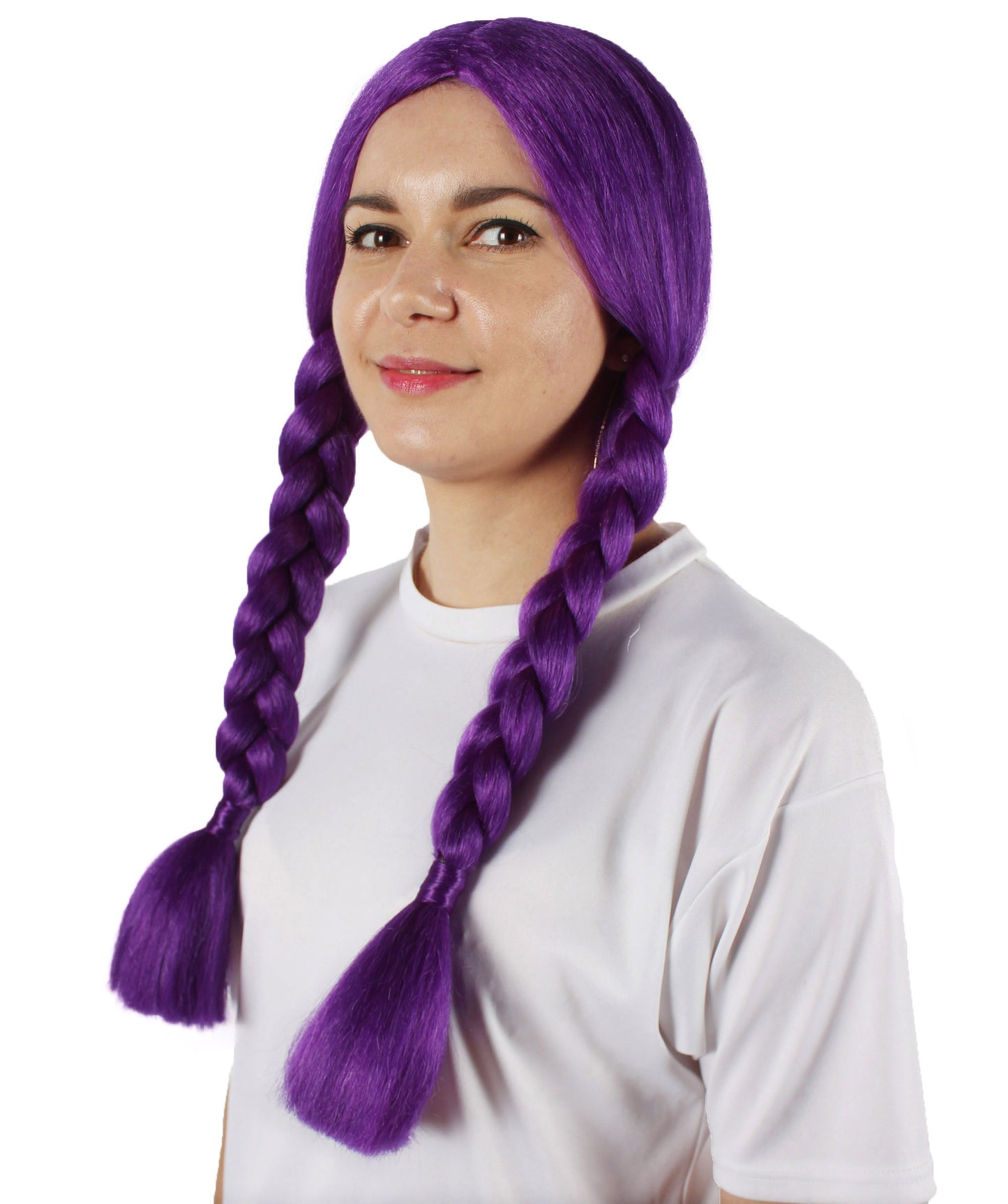 HPO Women's  Braided Gothic Wig | Multiple Color Collections TV Movie Wigs | Premium Breathable Capless Cap